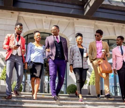 Youth,Wearing,Stylish,Clothes,Walking,Downstrairs,After,Party, Africa Youth In Tourism, Youth in Tourism