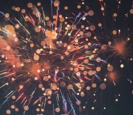 fireworks illustration, Africa