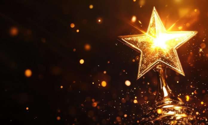 Photo by Yamu_Jay ai generated, golden, trophy, shining, star, award, victory, prize, success, golden trophy, achievement, competition, shining star, award trophy, success achievement, prize competition, copy space, Small Business Awards